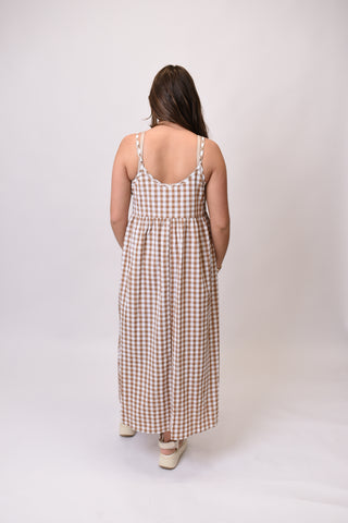 Layer Up Midi Dress in Cream
