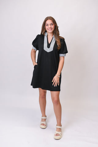 Club Stripe Mini Dress