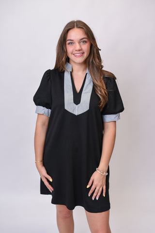 Club Stripe Mini Dress