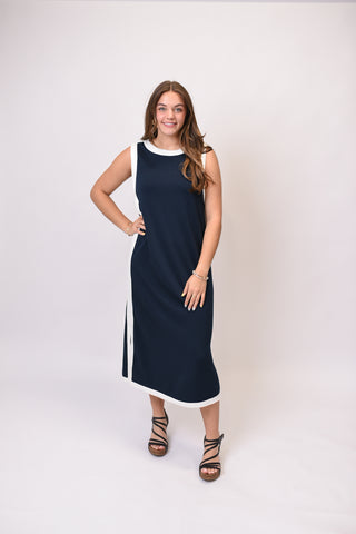 Night Out Midi Dress in Navy
