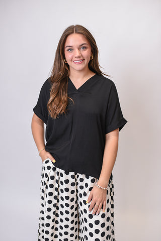 Back Story Blouse in Black