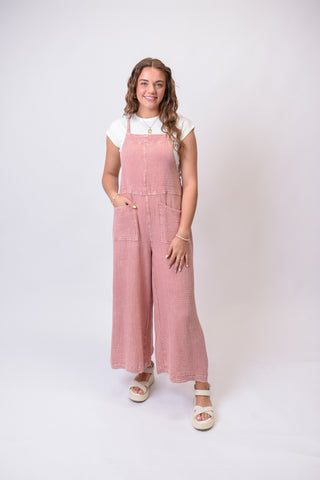 Here I Am Jumpsuit in Mauve