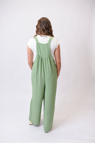 Warm Nights Jumpsuit in Green