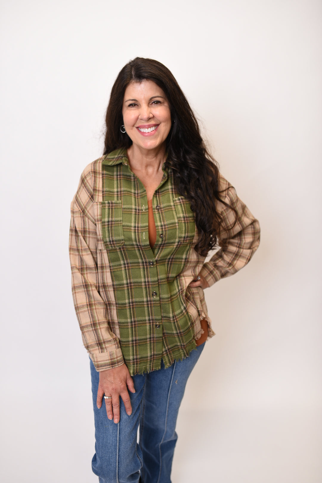 Autumn Grove Plaid Top