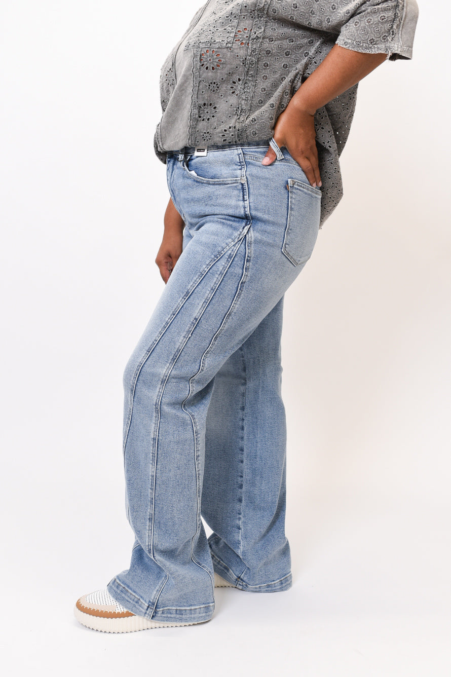 Retro Fade Wide Leg Judy Blue Jeans