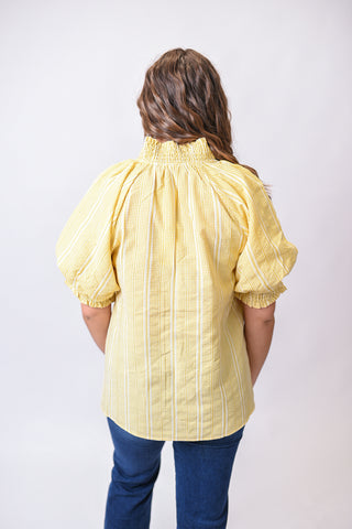 Take It Easy Blouse in Yellow