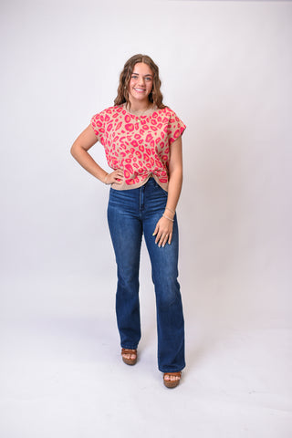 Twist And Go Top in Pink