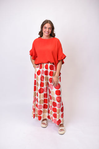Dot The Night Wide Leg Pants