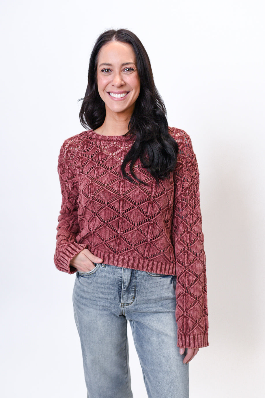 Raspberry Delight Sweater