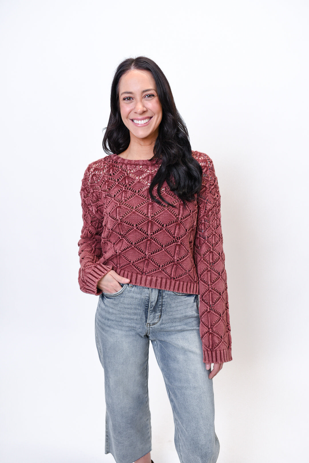 Raspberry Delight Sweater