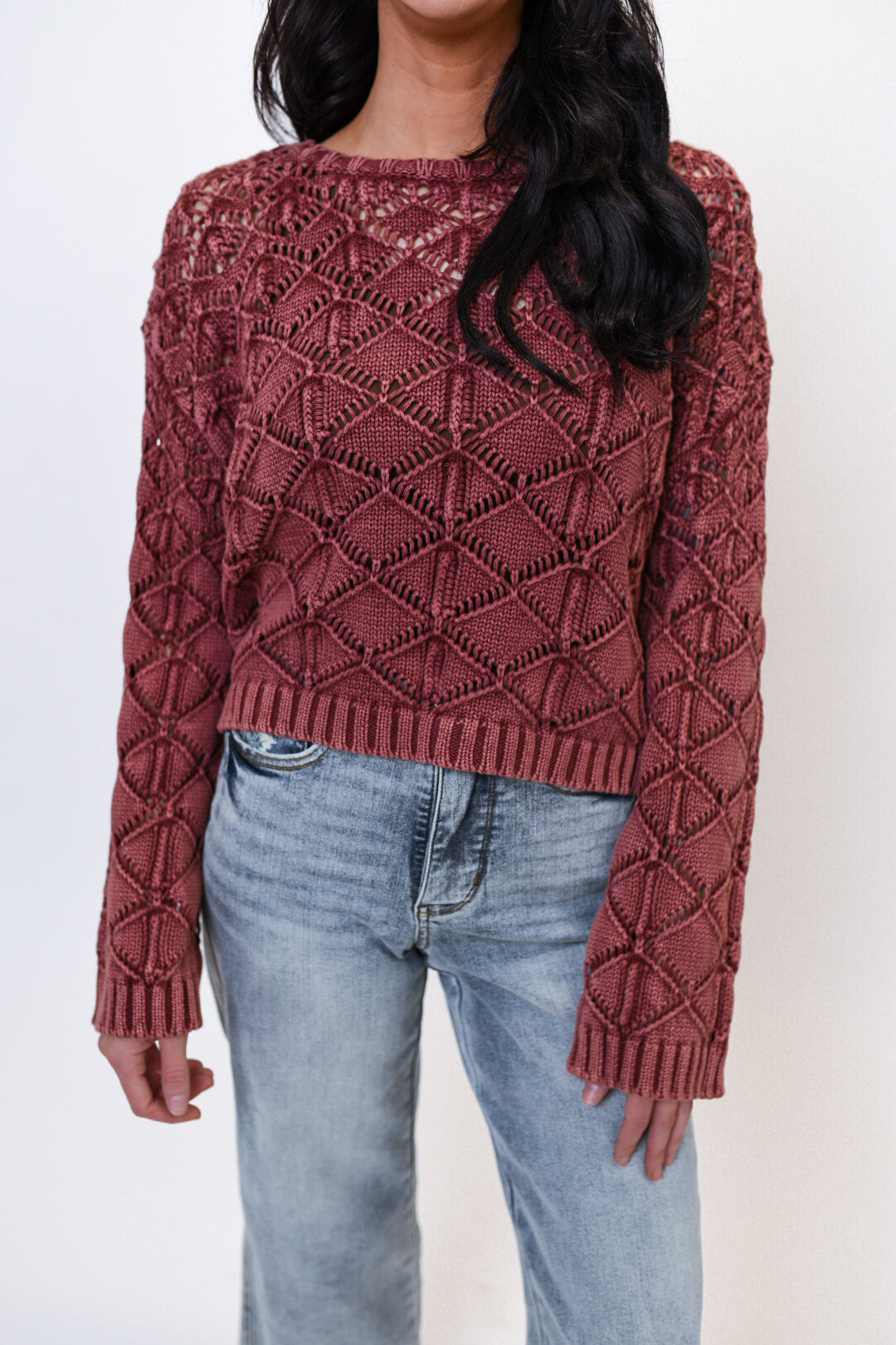 Raspberry Delight Sweater