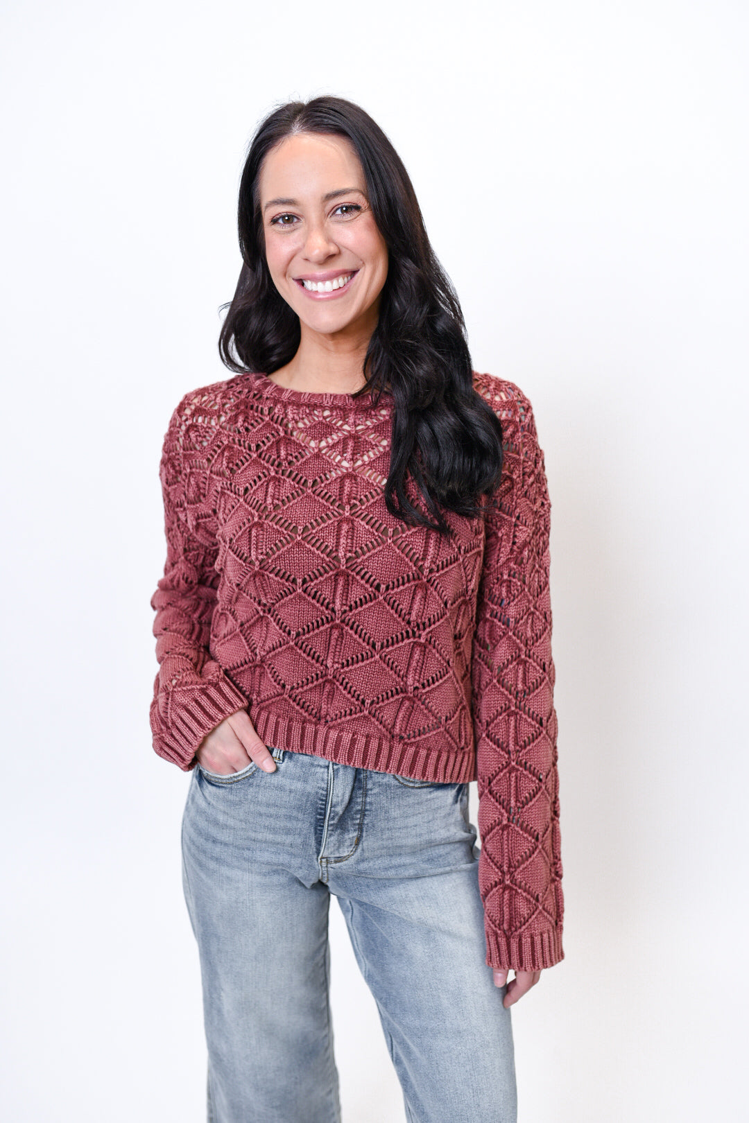 Raspberry Delight Sweater