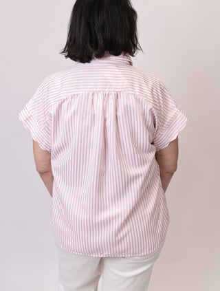 Sailor Scallop Blouse in Curvy
