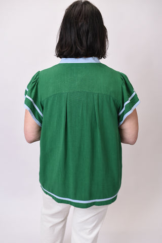Coastal Club Blouse in Curvy