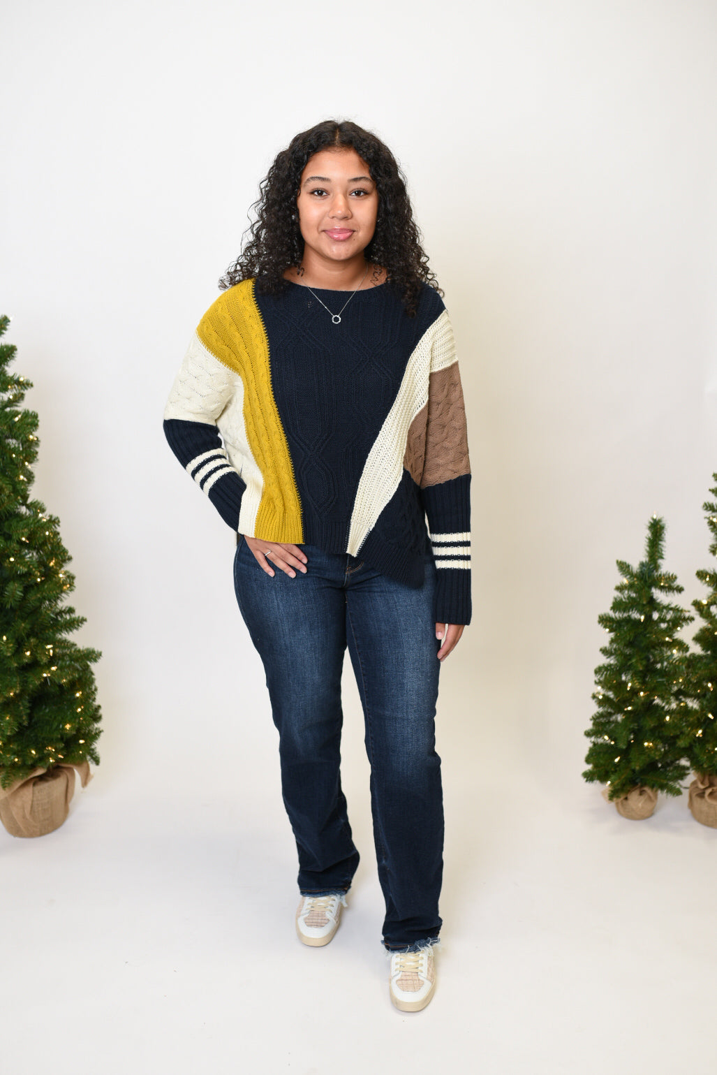 Cozy Collage Colorblock Sweater