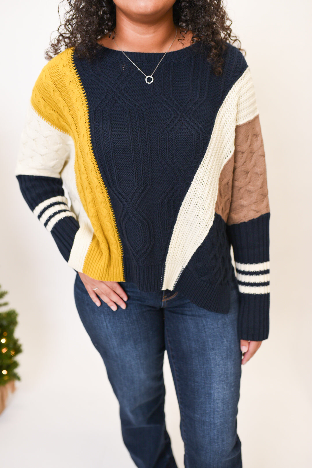 Cozy Collage Colorblock Sweater