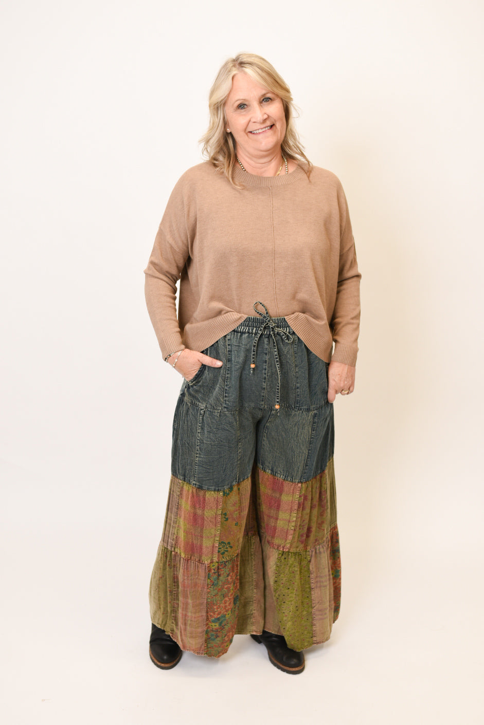 Prairie Patchwork Tiered Pants