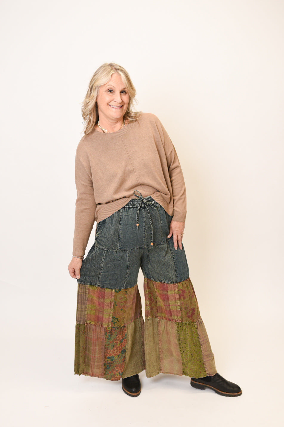 Prairie Patchwork Tiered Pants