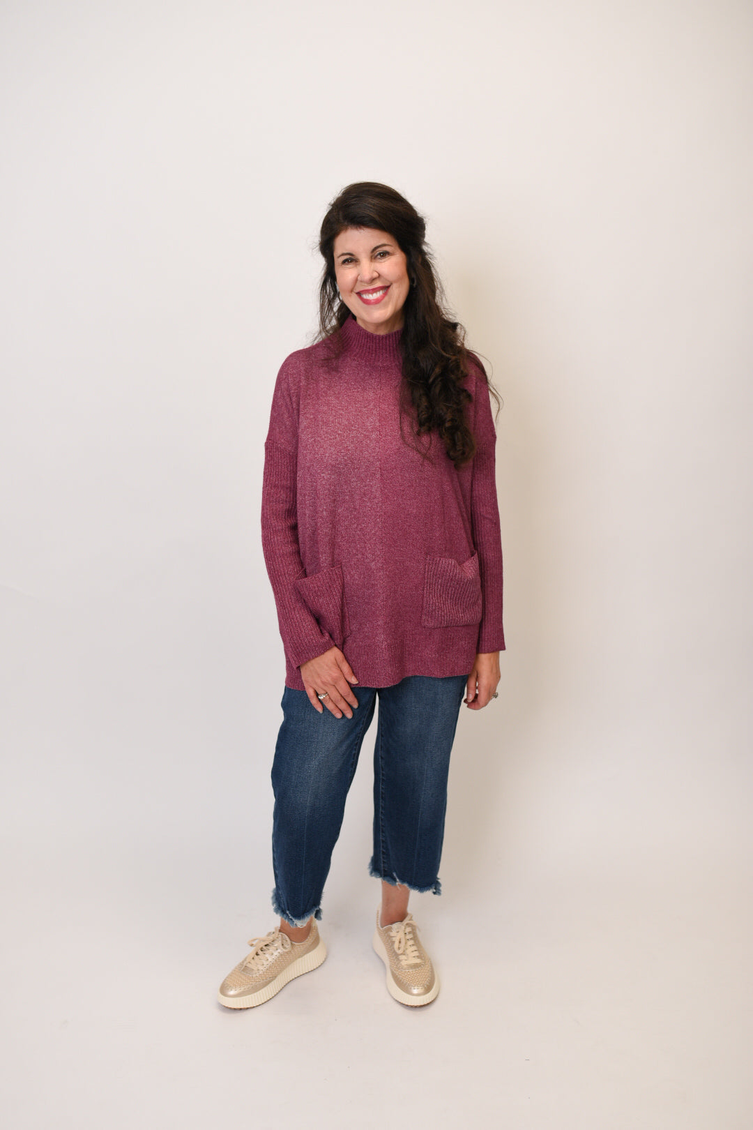 Soft Embrace Sweater in Wine