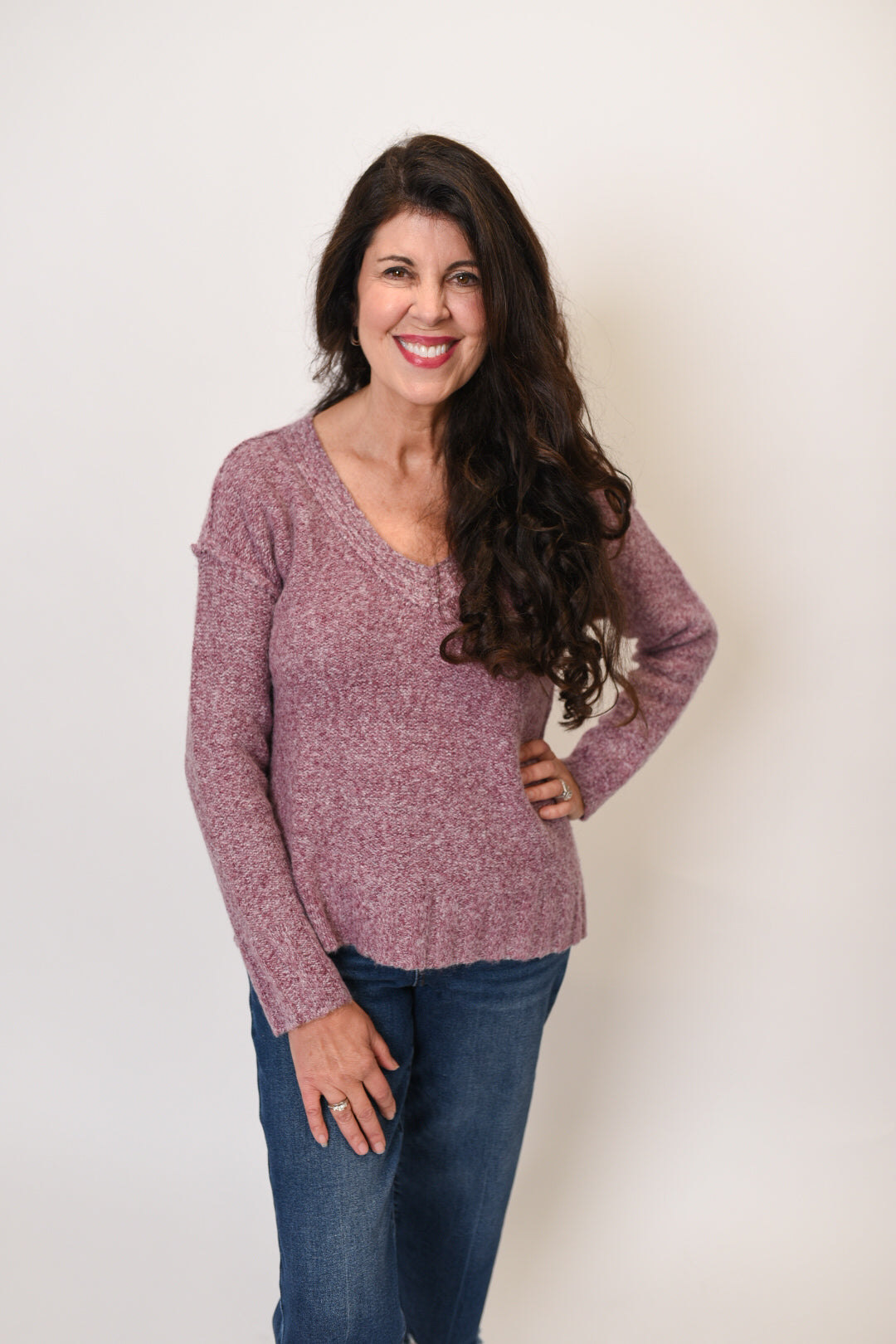 It&#39;s A Delight Sweater in Plum