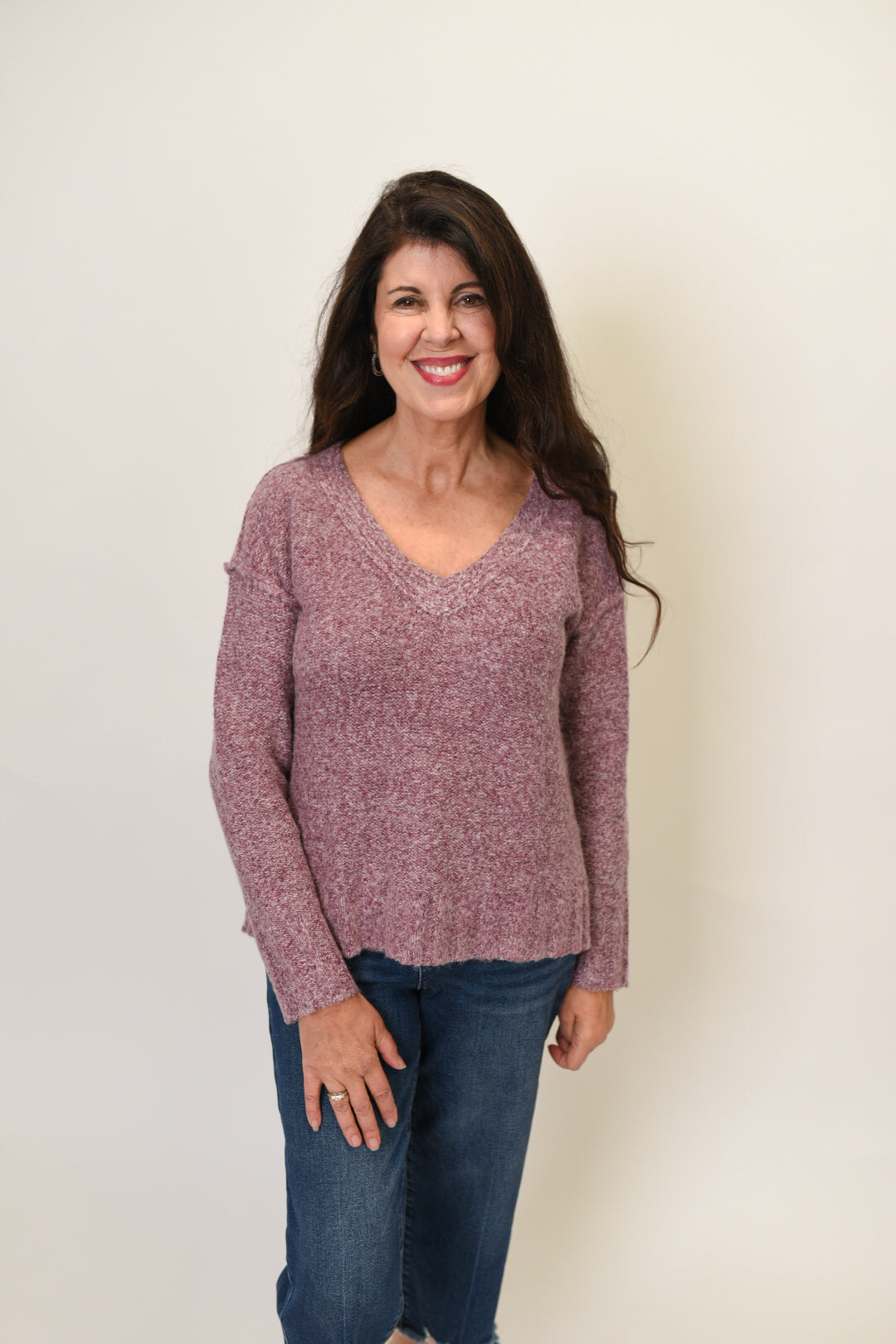 It&#39;s A Delight Sweater in Plum