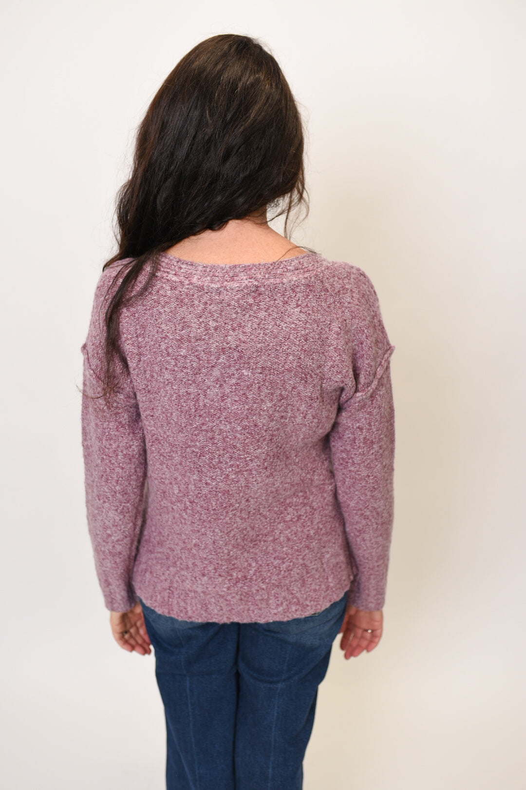 It&#39;s A Delight Sweater in Plum