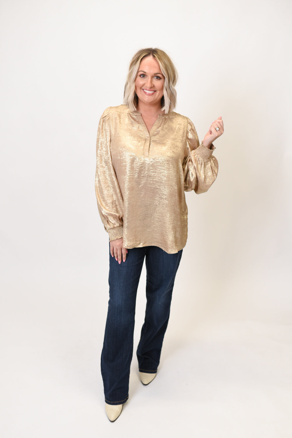 Champagne Toast Blouse