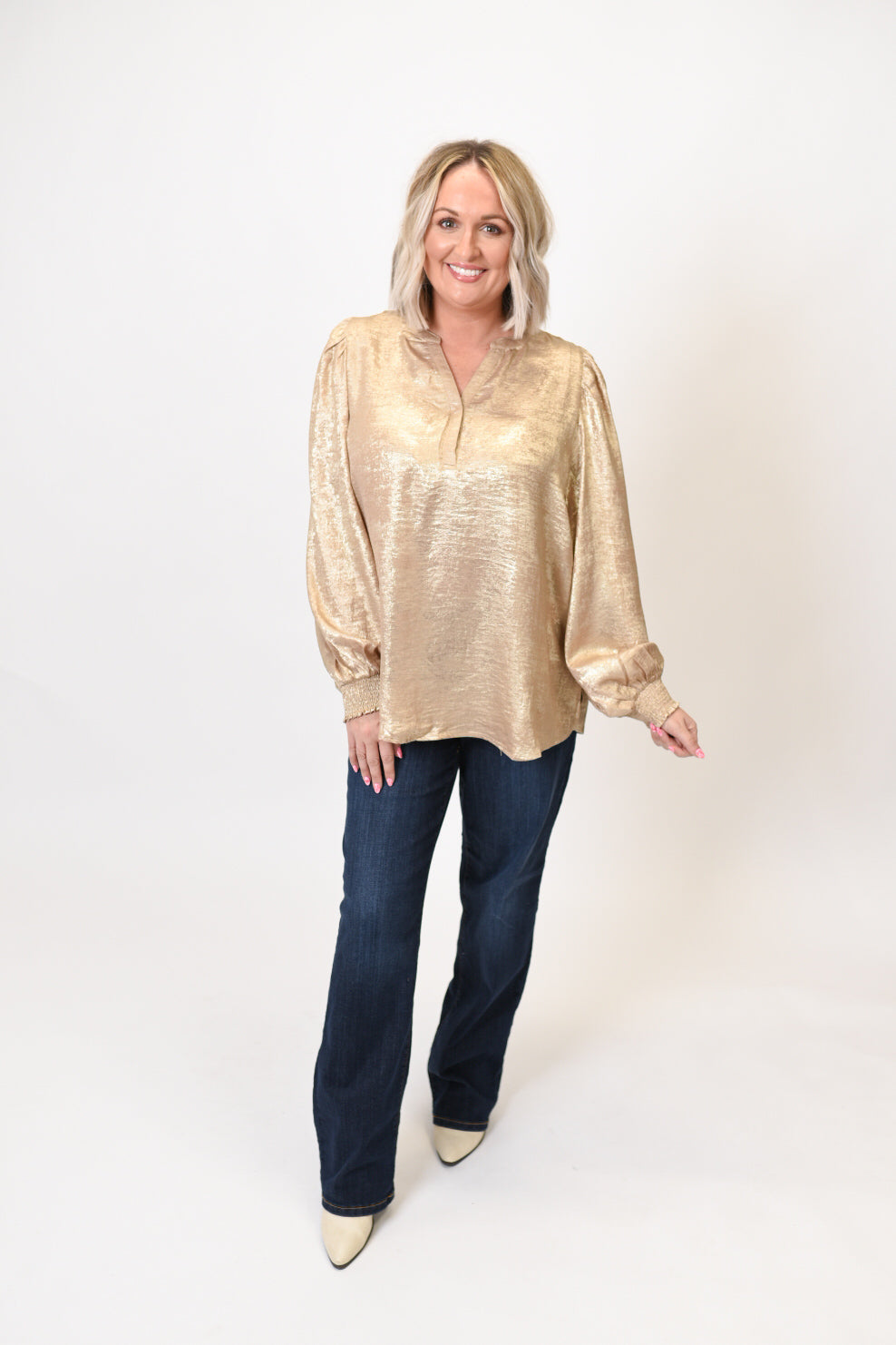 Champagne Toast Blouse