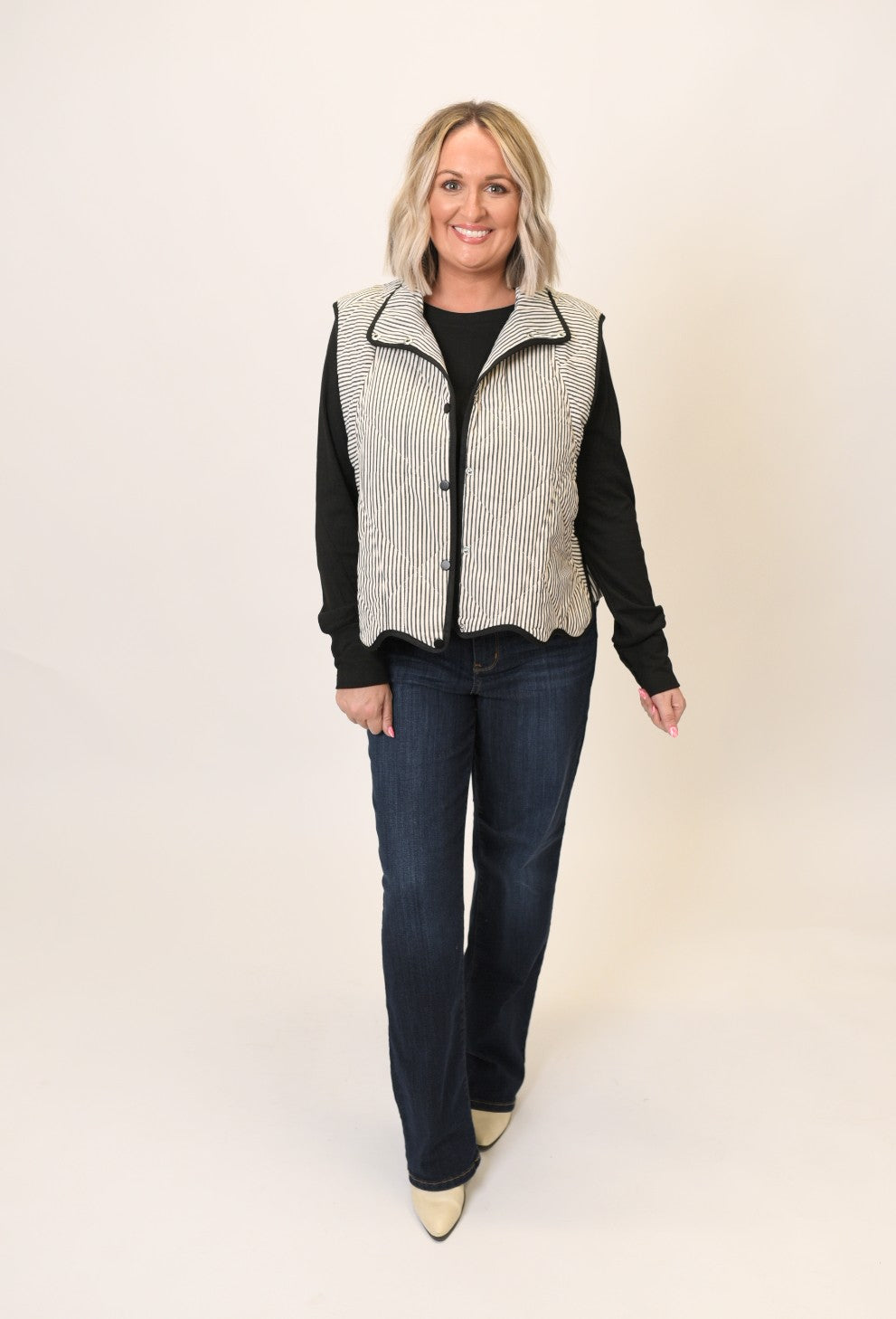 Winter Waves Quilted Vest