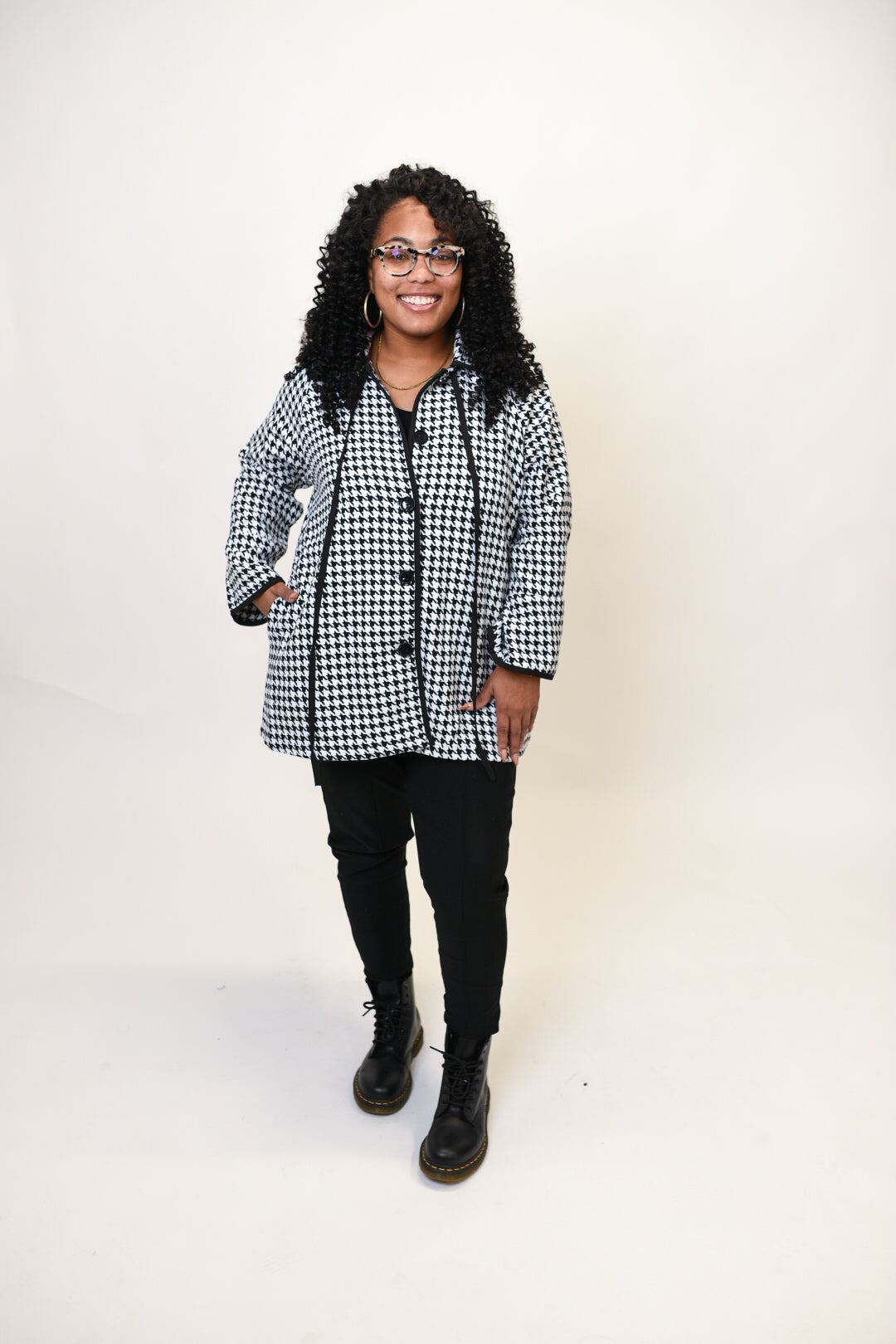 Blair Houndstooth Coat