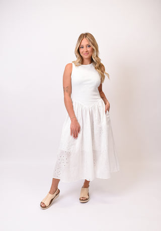 Fairytale Eyelet Midi Dress - One Size