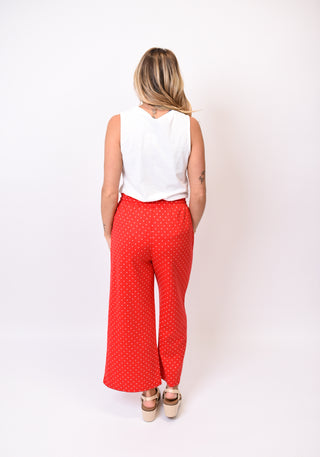 Easy Dot Wide Leg Pants