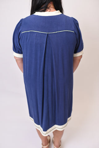 Riviera Days Linen Mini Dress