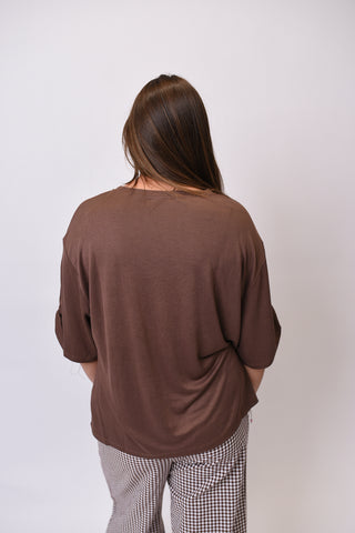 Urban Edge Tied 3/4 Sleeve Top