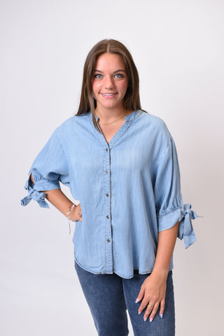 Pretty In Denim Blouse