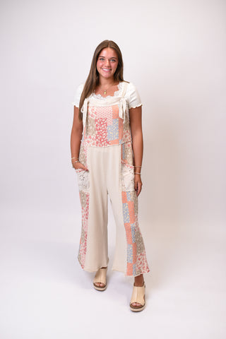 Farmhouse Patchwork Jumpsuit