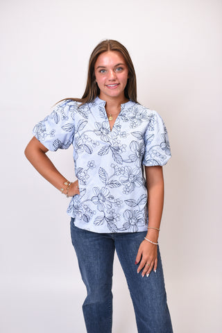 Garden Sketch Blouse