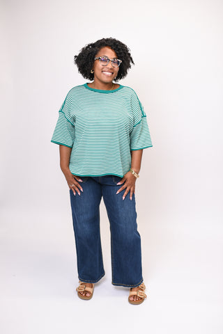 Free Day Striped Tee