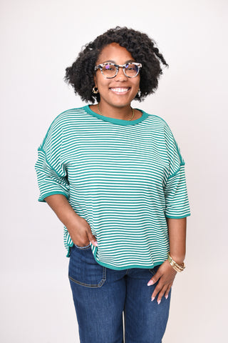 Free Day Striped Tee