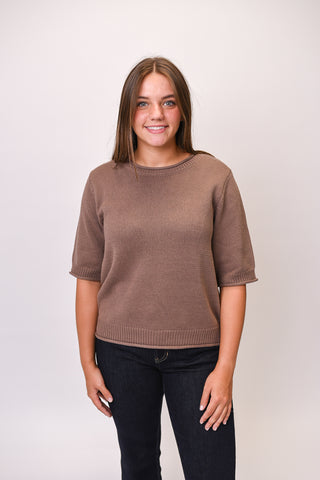 Slow Morning Sweater in Mocha