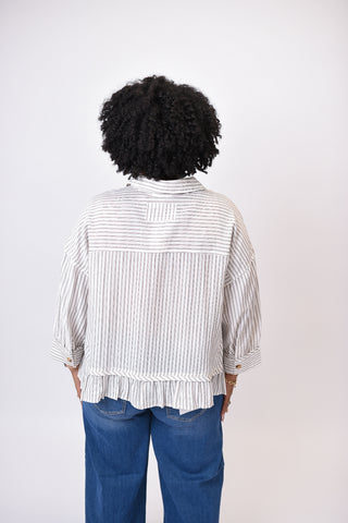 Sun Washed Striped Blouse