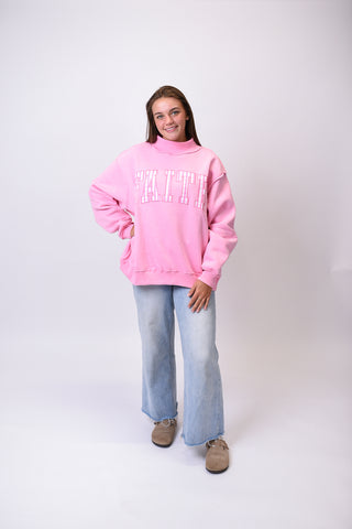 Faith Embroidered Pullover