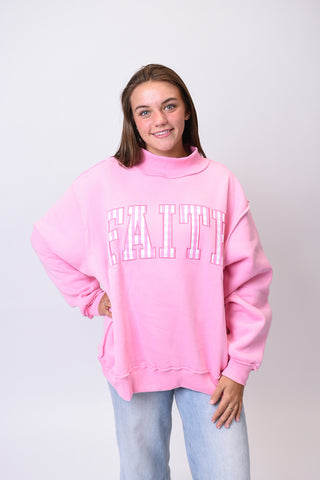 Faith Embroidered Pullover