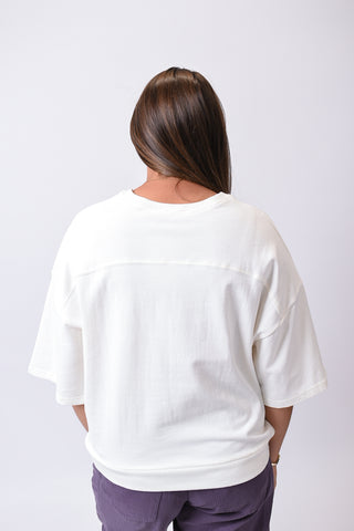 Lunch Break Pullover in Cream