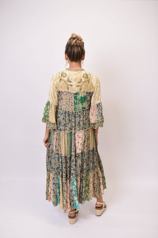 Meadow Reverie Patchwork Maxi Dress