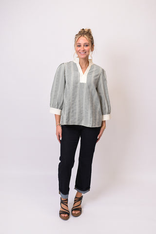 Uptown Check Blouse