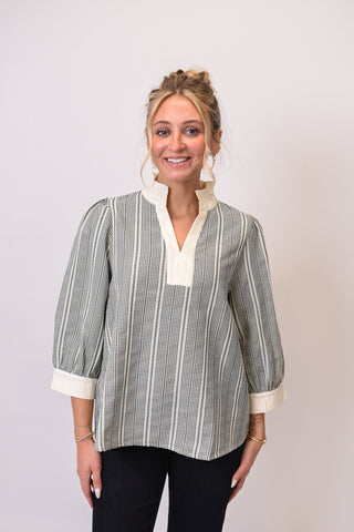 Uptown Check Blouse