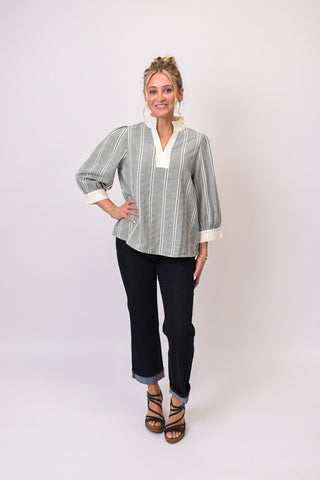 Uptown Check Blouse
