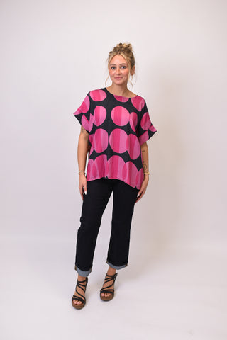 All About Those Dots Blouse in Black