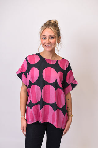 All About Those Dots Blouse in Black